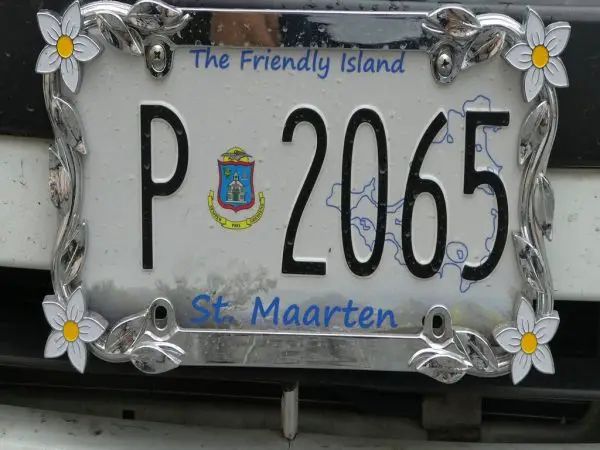 St Maarten license plate