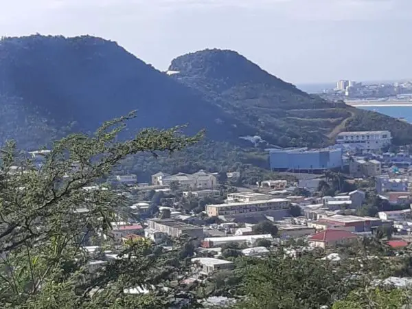 The St Maarten landscape.