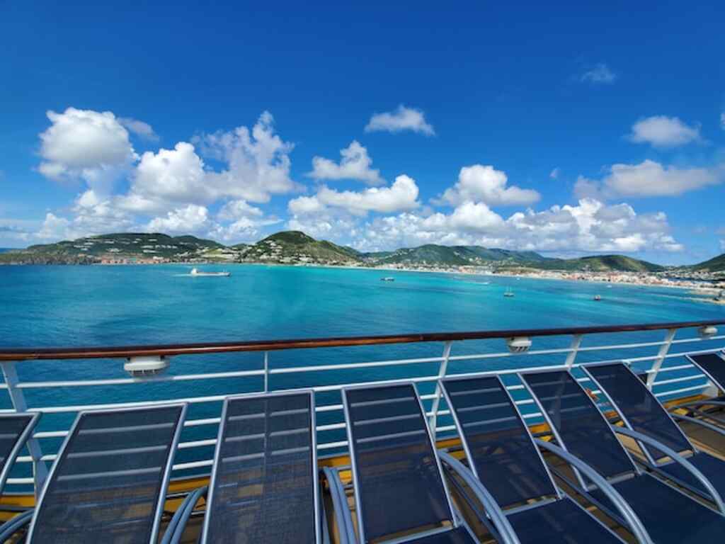 A view of Sint Maarten from a cruise ship.