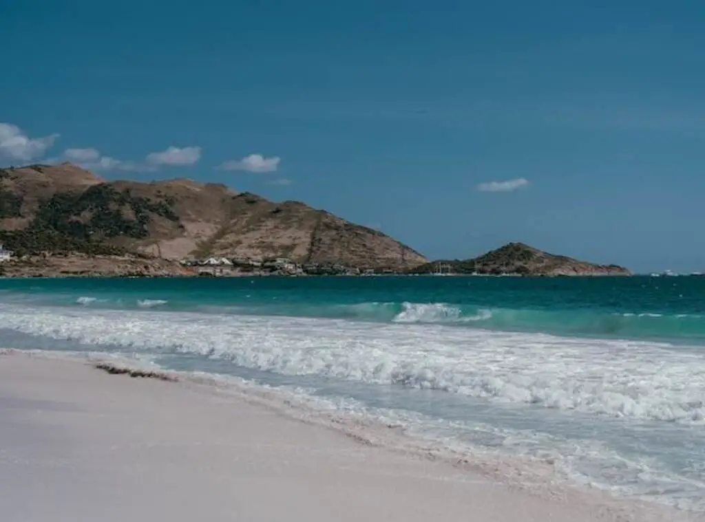 A view of the beach in Sint Maarten.
