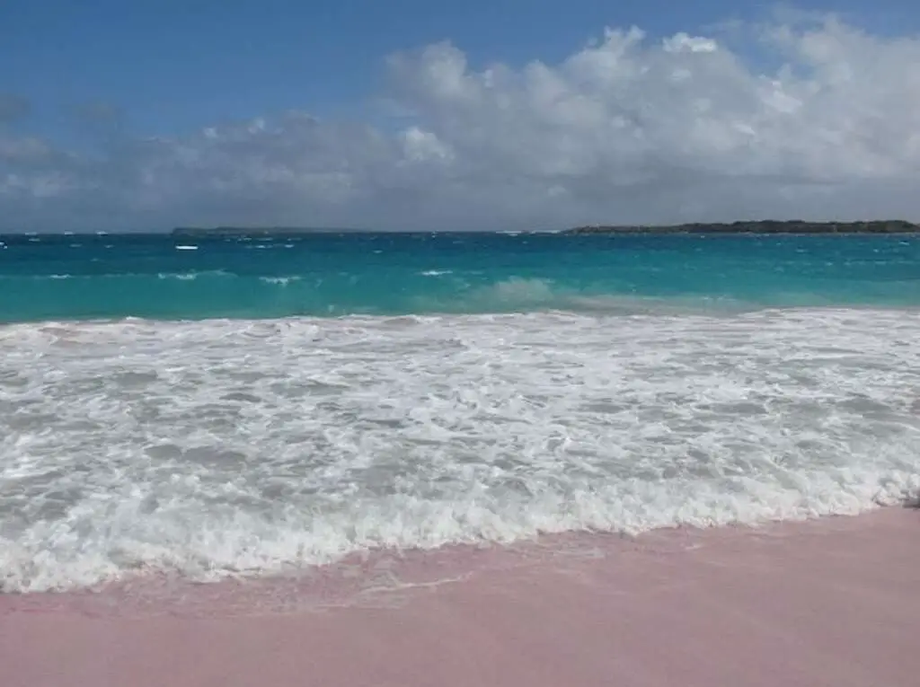 A view of the water on Orient Beach, St Martin.
