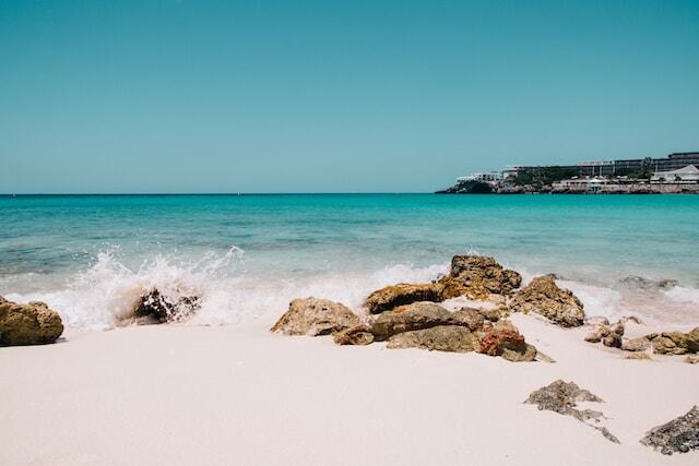 A view of Maho Beach Sint Maarten.