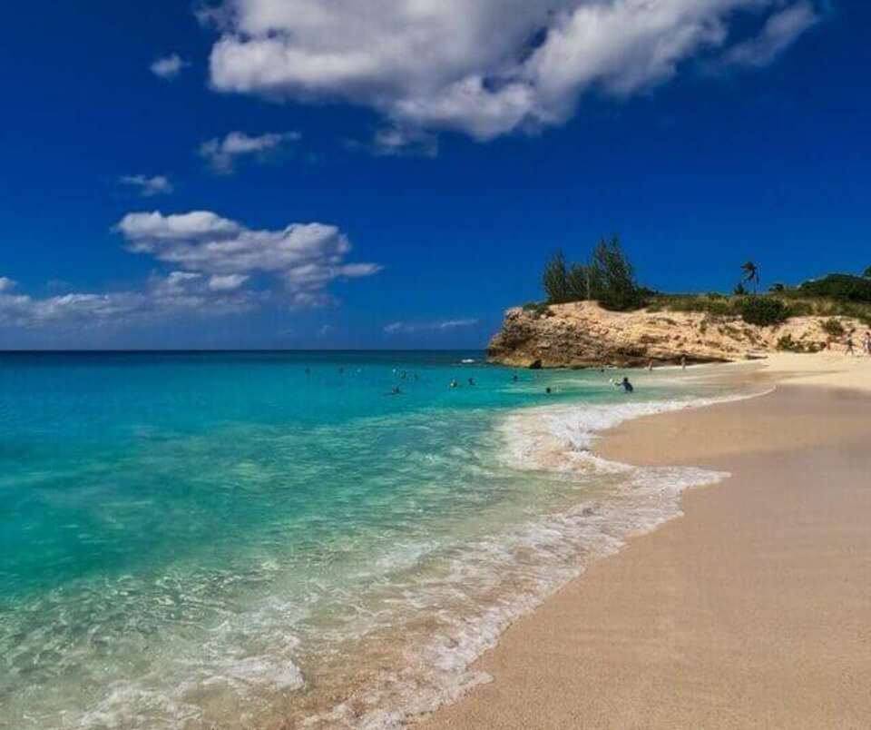 St. Maarten Cupecoy Beach.